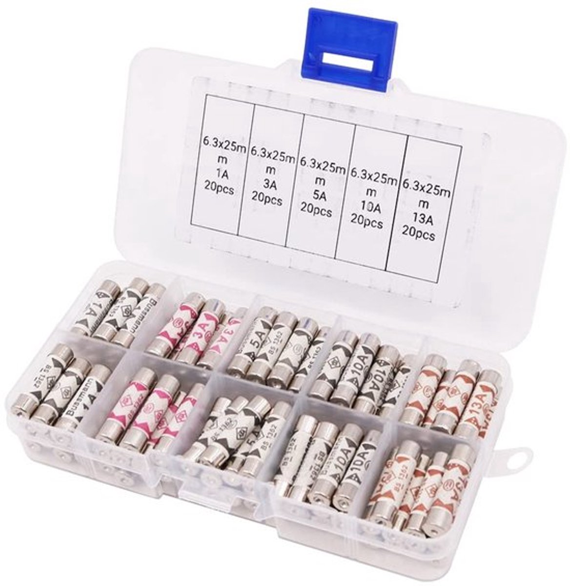 Store_8 - Zekeringen - 100 stuks - Assortiment keramische