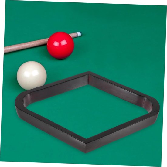 Biljartruit - Ballenrek Pooltafel - Biljart Spel - Stabiel Houten Frame - 30x21x3 cm - Houtkleur — afbeelding 3