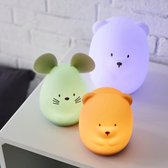Nattou Silicone - Veilleuse pour Bébé - Ours - 15 cm