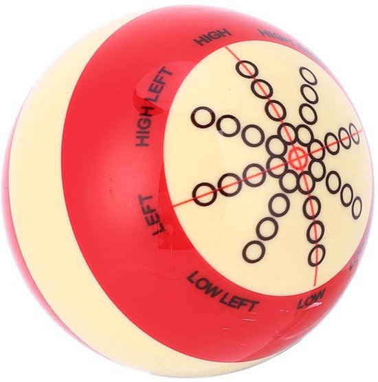 Cue Ball - 57,2mm Hoogwaardige Hars - Biljartballen - Trainingsbal - Slijtvast - Lichtgewicht - Geschikt voor Pool en Snooker - Biljartbal — afbeelding 2