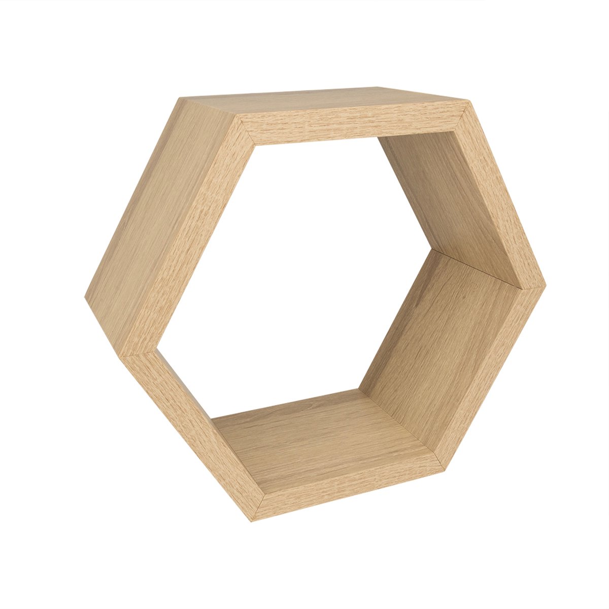 Zelf wandplank set maken | Hexagon Hout | Per Stuk