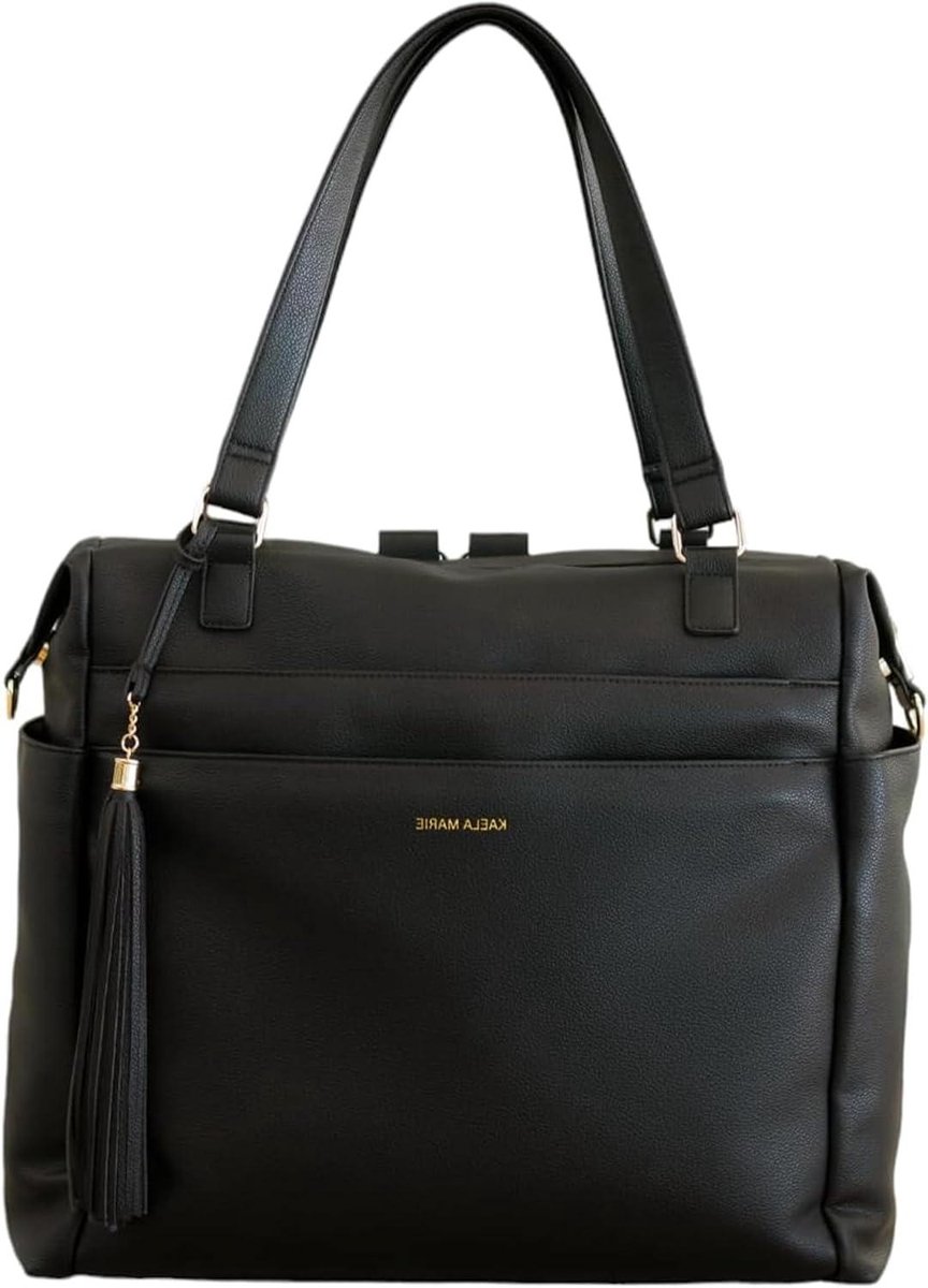 Grote Luiertas - Baby tas - Baby verzorging - Veelzijdig draagsysteem - 40 x 33 x 15 cm - Zwart