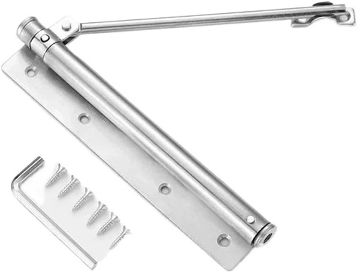 Automatische Deursluiter - Deurdemper Deurveer - Veilig Deuren Sluiten - Zachte Sluiting - 2 stuks - Zilver