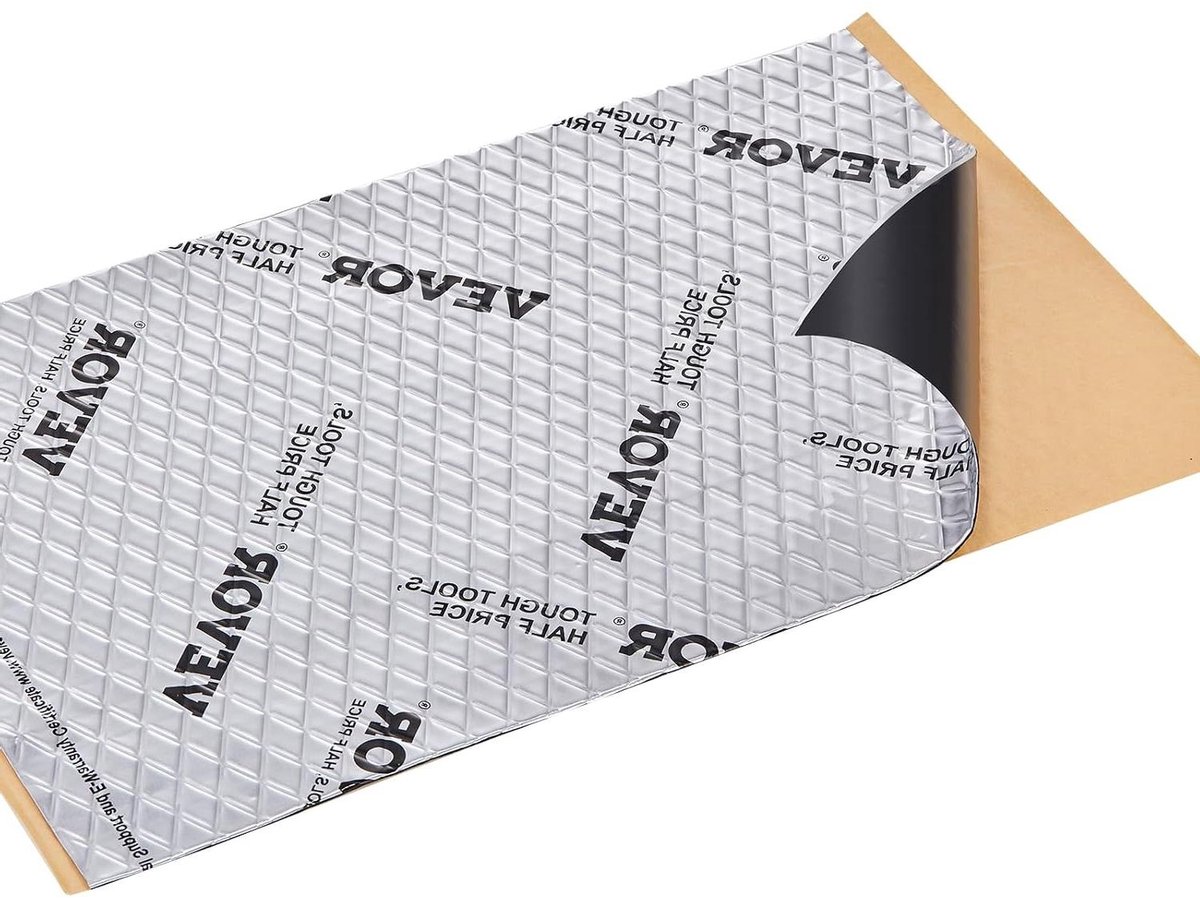 Auto Isolatie Matten - Geluidsisolatie Matten - Geluidsreductie - Butyl Rubber Materiaal - 4.8 m² - Zilver