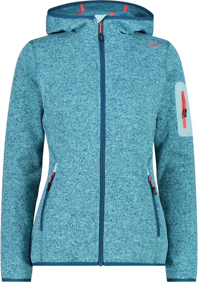Cmp 3h19826 Fleece Met Kap Vrouw Blauw