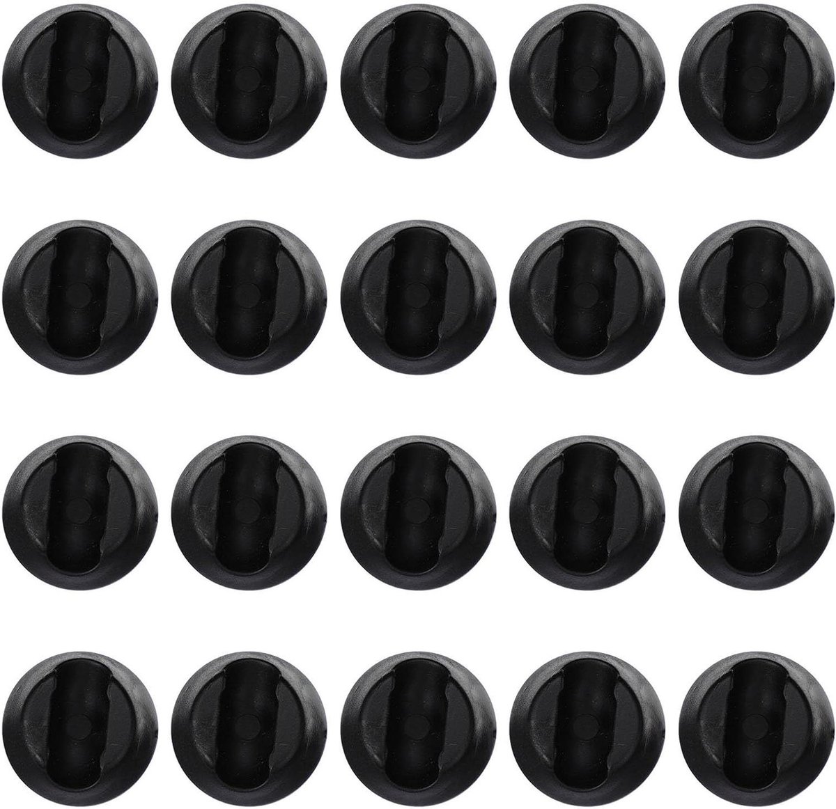 Stoelpoten Beschermers - Meubelvoetjes Viltjes - Vloer Beschermen - Zelfklevend - 34x34x16 mm - Zwart