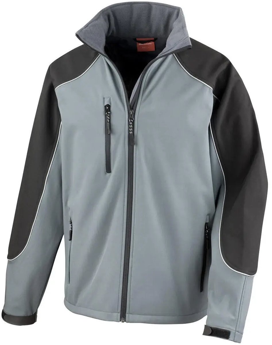 Result Hooded Soft Shell Jacket RT118 - grey/black - XL