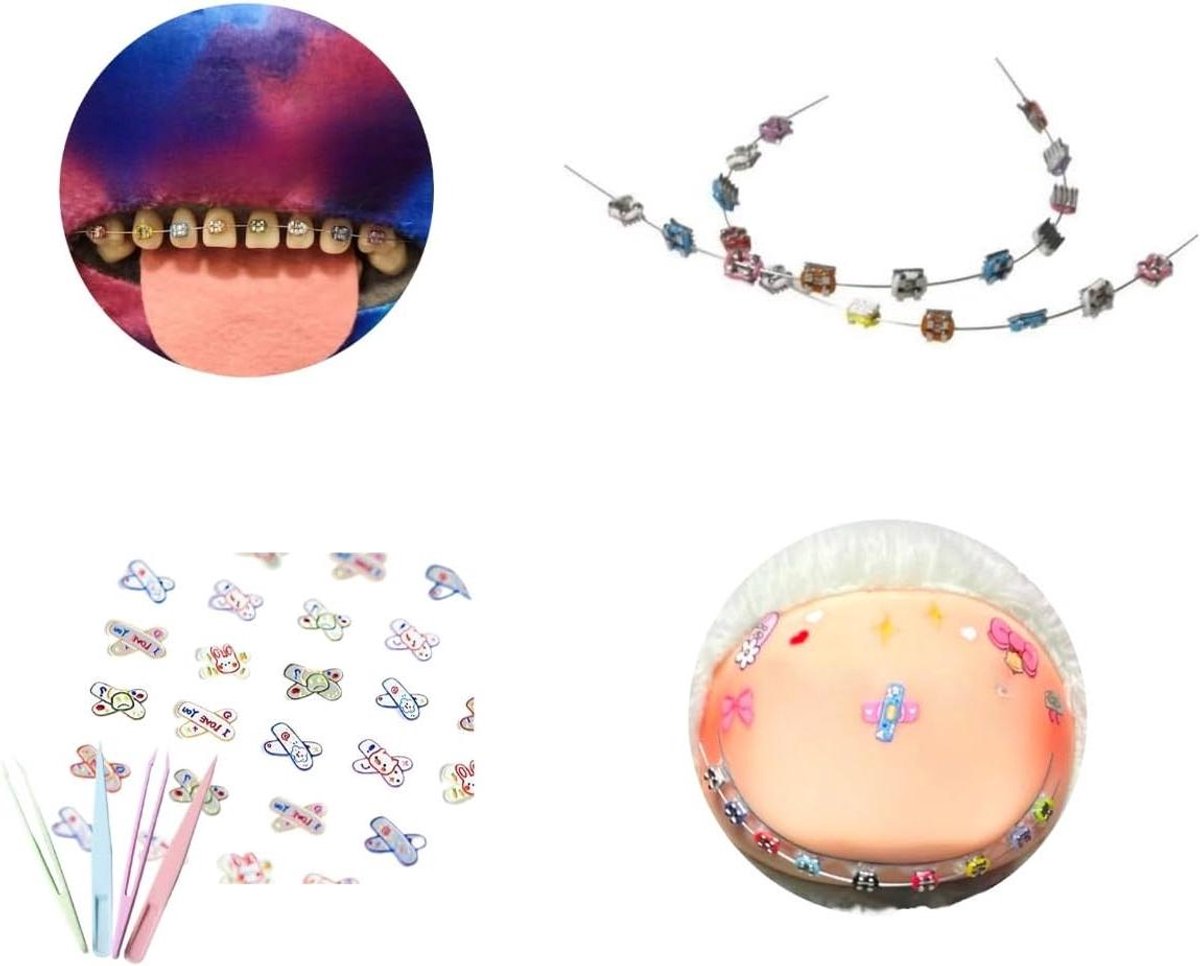 Accessoires voor Poppen - Poppen Decoratie Set - Poppen Personaliseren - Verstelbare Roestvrij Staal Tanden