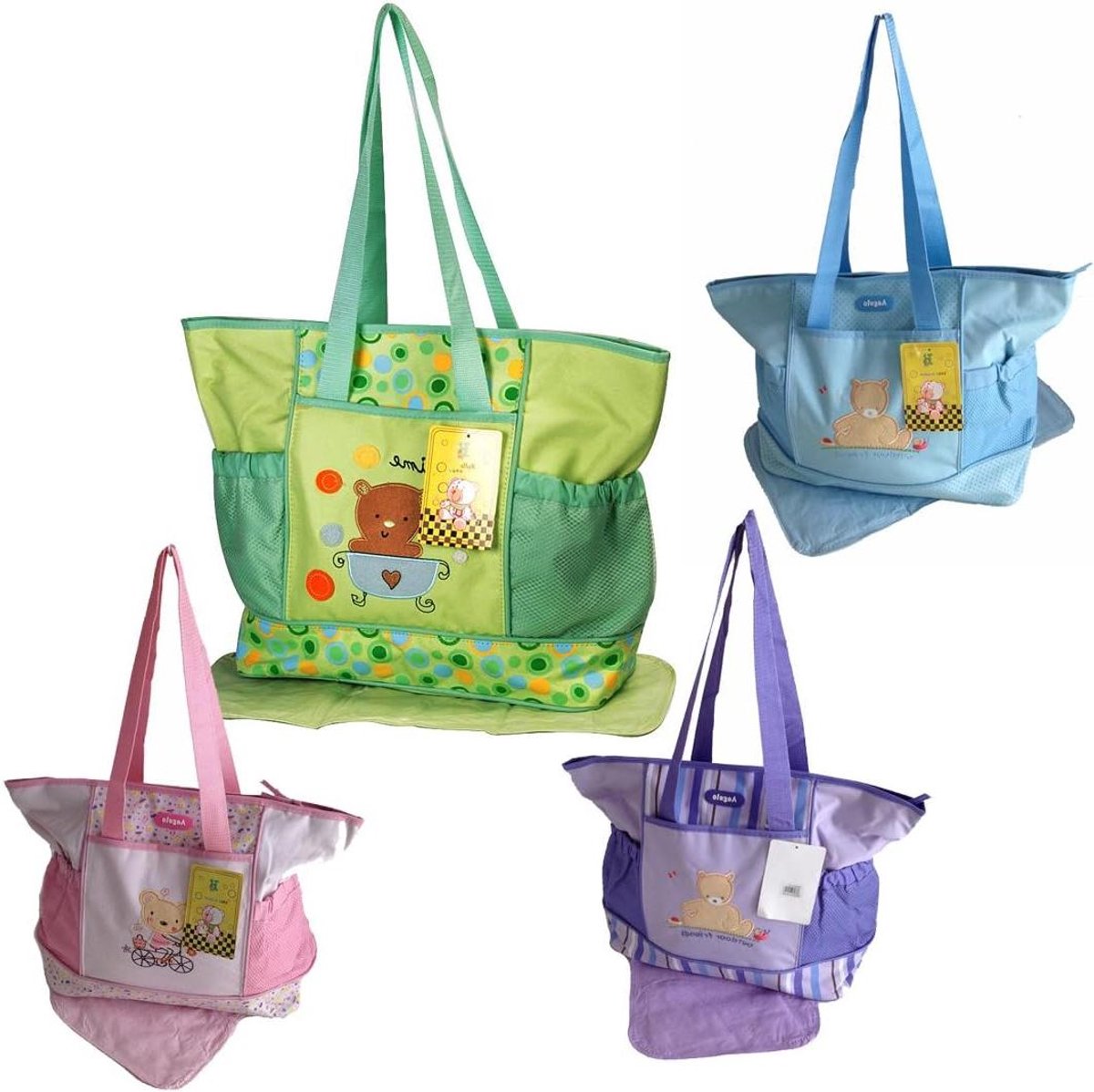 Baby luiertas set - Verzorgingstas babytas - Baby verzorgen onderweg - Waterafstotend polyester - 48 x 35 x 16 cm