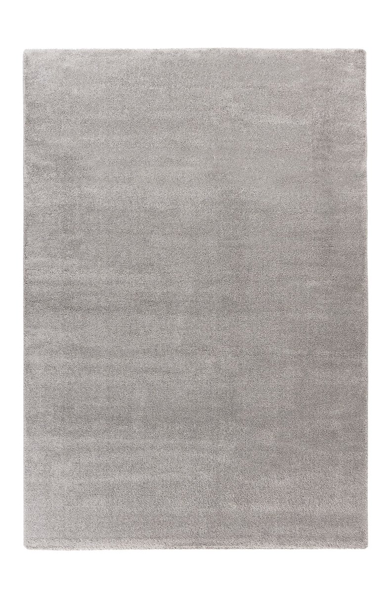 Padiro hoogpolig vloerkleed 80 x 150 cm - grijs - vintage patroon - van polypropyleen