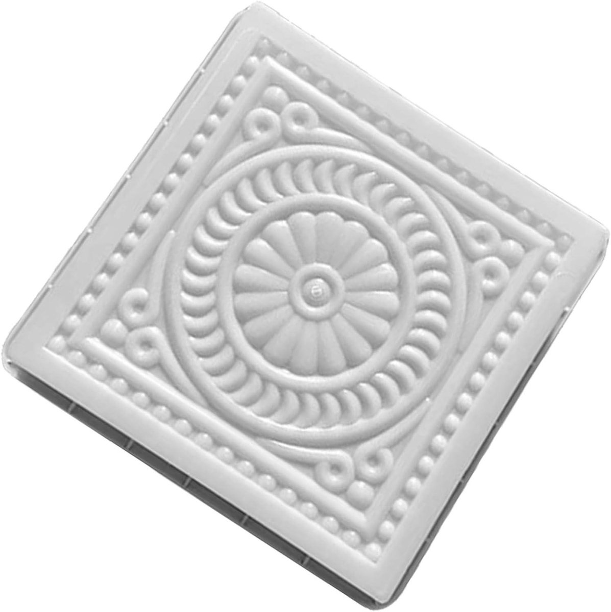 Betonmal Tuinpad - Stoeptegel mal - Tuinpad Aanleggen - Herbruikbaar Plastic - 37x37x6 cm - Wit