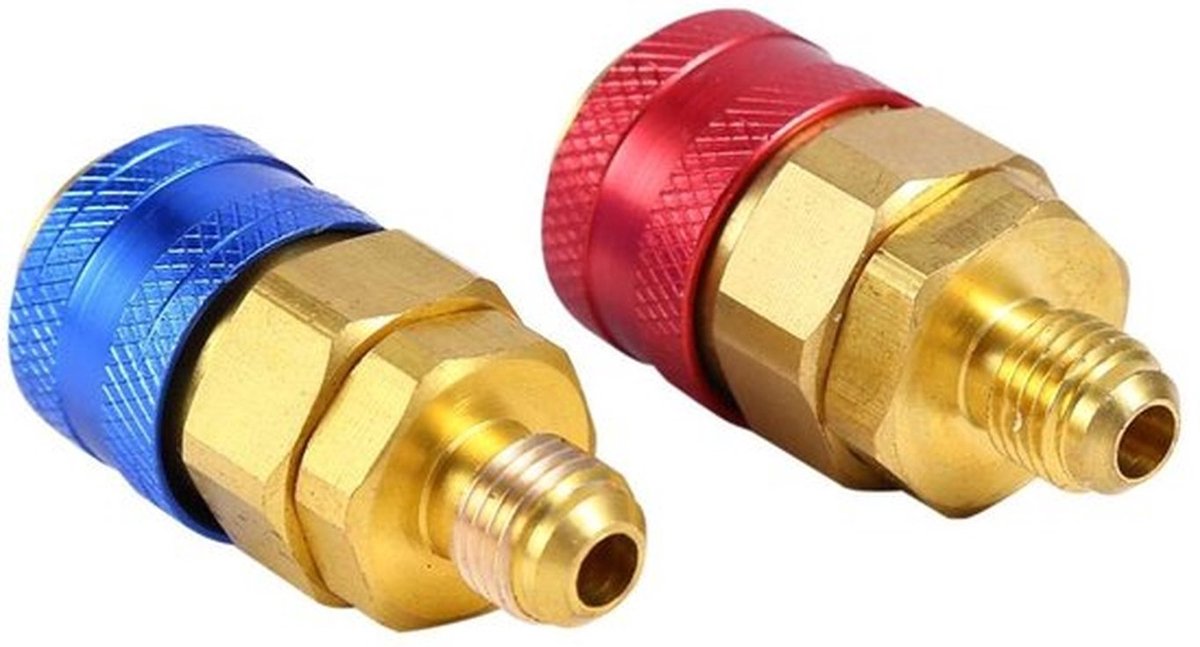 Pressure Couplers - R134a Adapter - Snelkoppeling - Populaire kleur - Koelsysteem - Voor auto airconditioning - Adapter plug