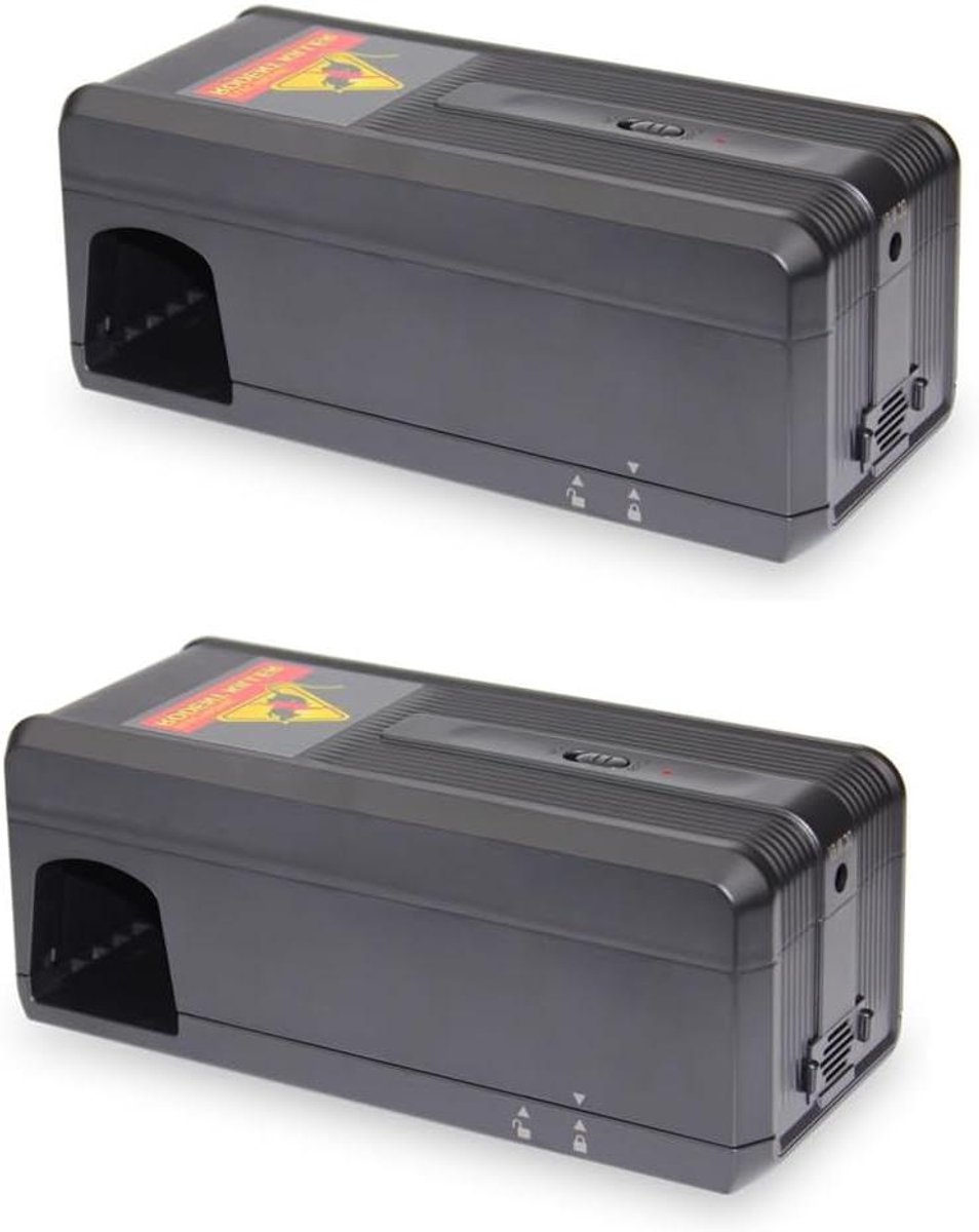 Elektrische Muizenval - Ongediertebestrijder - Ongedierte Bestrijden - Contactloos Doden - 9x21x8 cm - Wit