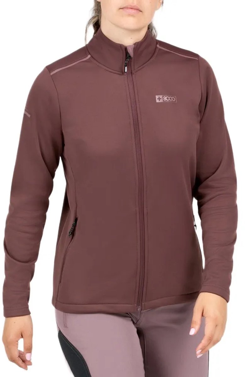 +8000 Mona Sweatshirt Met Rits Paars XL Vrouw