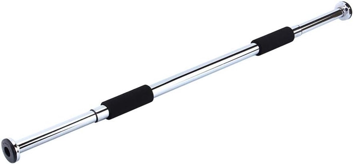 Verstelbare trekstang met handkussens voor deurposten, eenvoudig te installeren zonder schroeven, 62-100 cm, ideaal voor krachttraining en fitness