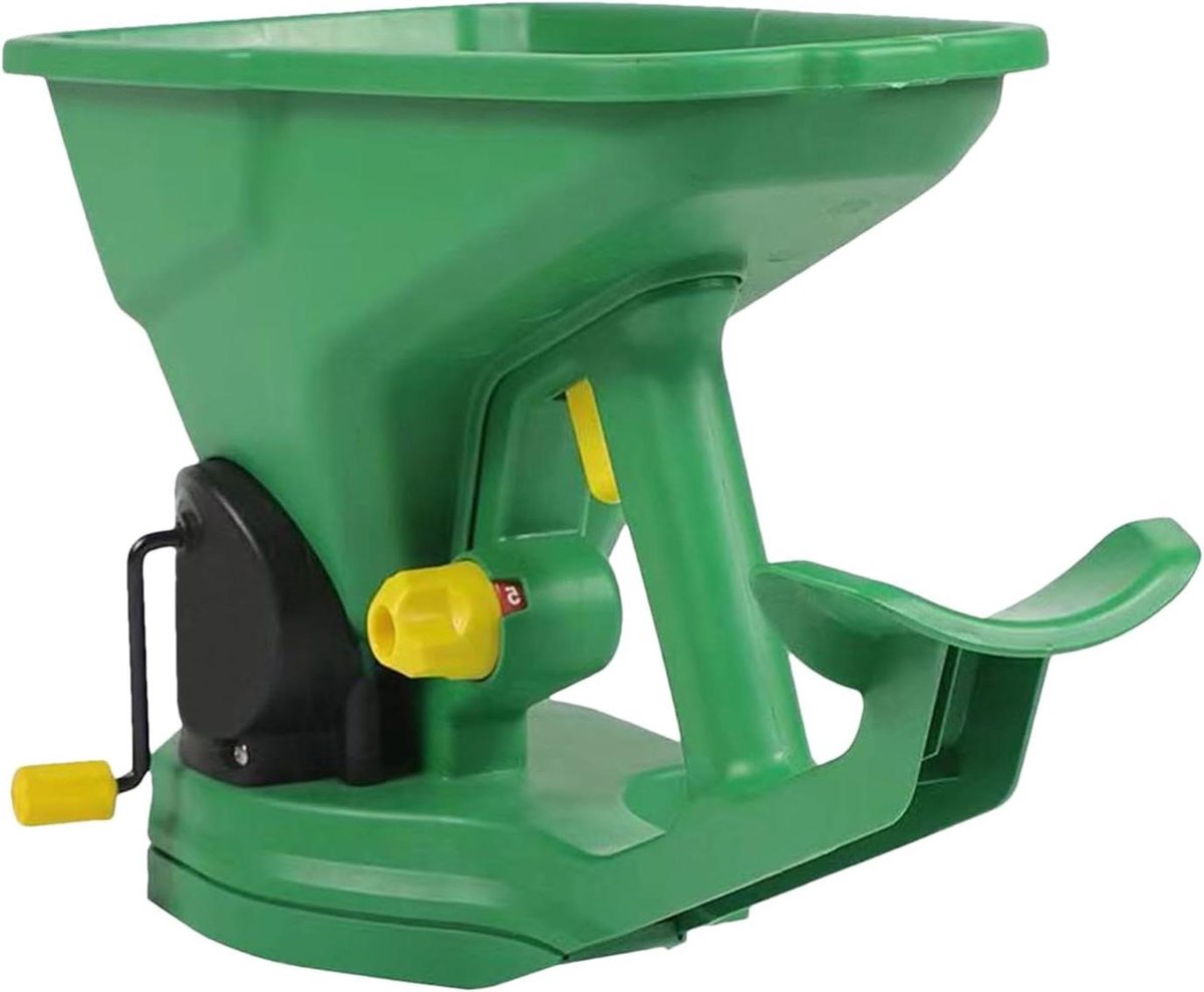 Handstrooier - Grasstrooier Gazon - Gazon Bemesten - Verstelbare Dosering - 39x25x17 cm - Grijs