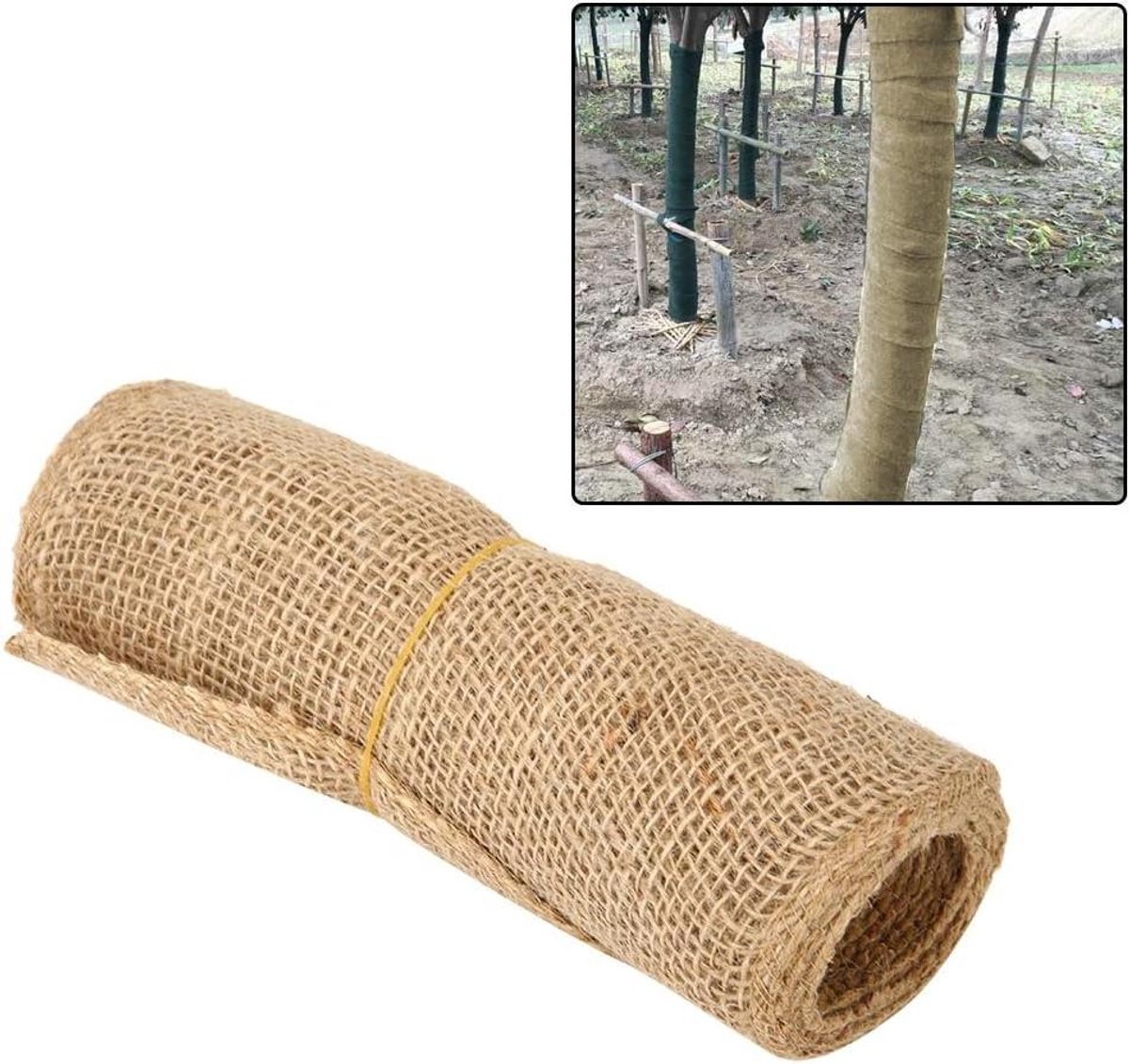 Boombeschermer Wrap - Plantenhoes Winter - Winterbescherming Bomen - Antivries Stof - 20x300 Cm - Bruin