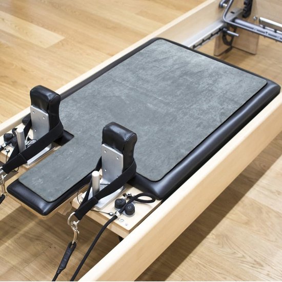 Pilates Reformer Mat - Fitness Handdoek - Sporten Binnen - Anti-Slip Siliconen Basis - 996 x 61 cm - Roze van Pilates Reformer Mat — afbeelding 2