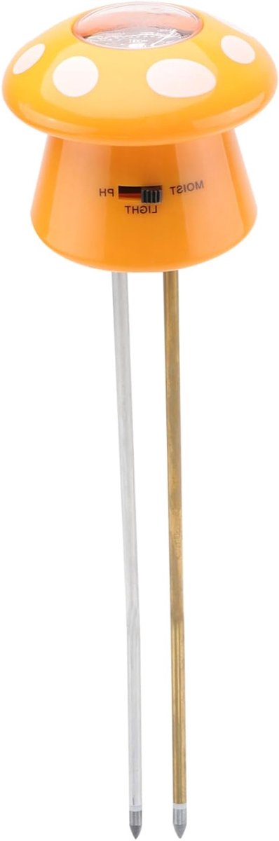 Bodem Tester - PH-meter Grond - Planten Verzorgen - 3-in-1 Meting - 28 cm - Oranje