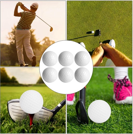 LED Golfballen Set - Oefenballen Lichtgevend - Golf Training - Automatisch Lichtgevend - 6 stuks - Oranje — afbeelding 4