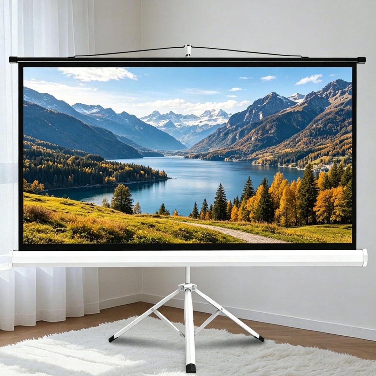 Projectiescherm - Filmscherm Beamer - Thuisbioscoop - Kreukvrij Glasvezel - 60 inch - Wit
