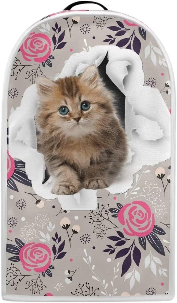 Luchtdichte Deksel voor Keukenmixers en Blenders, Stofbestendig en Vlekbestendig, Kattenpatroon, 24 x 18,5 x 40,5 cm — afbeelding 5