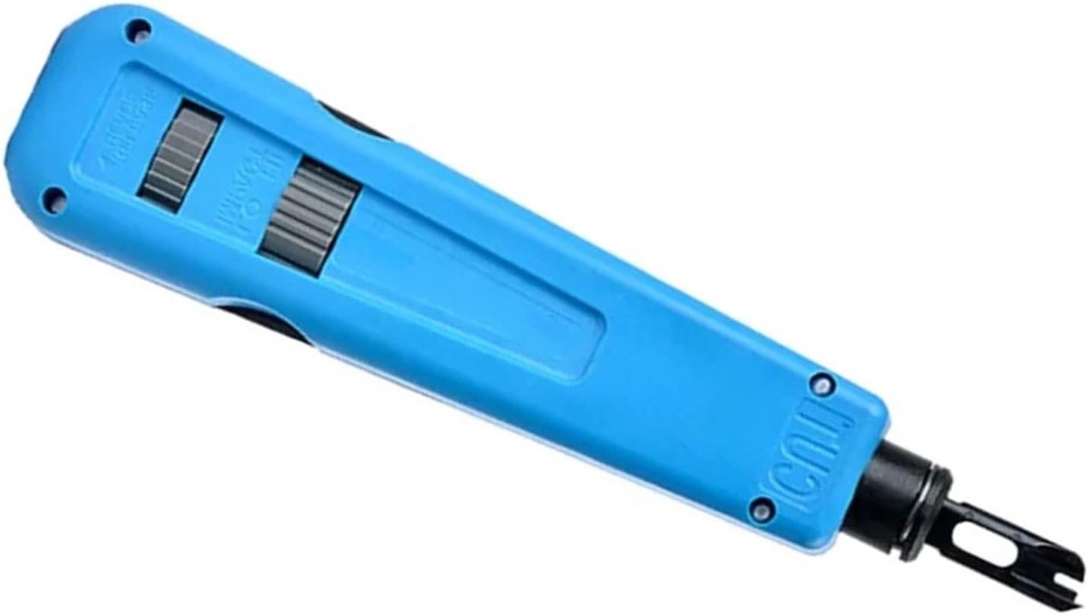Netwerk Invoegtool - Kabel Puncher - Netwerk Aansluiten - Impuls Aanpassing - 18 cm - Grijs