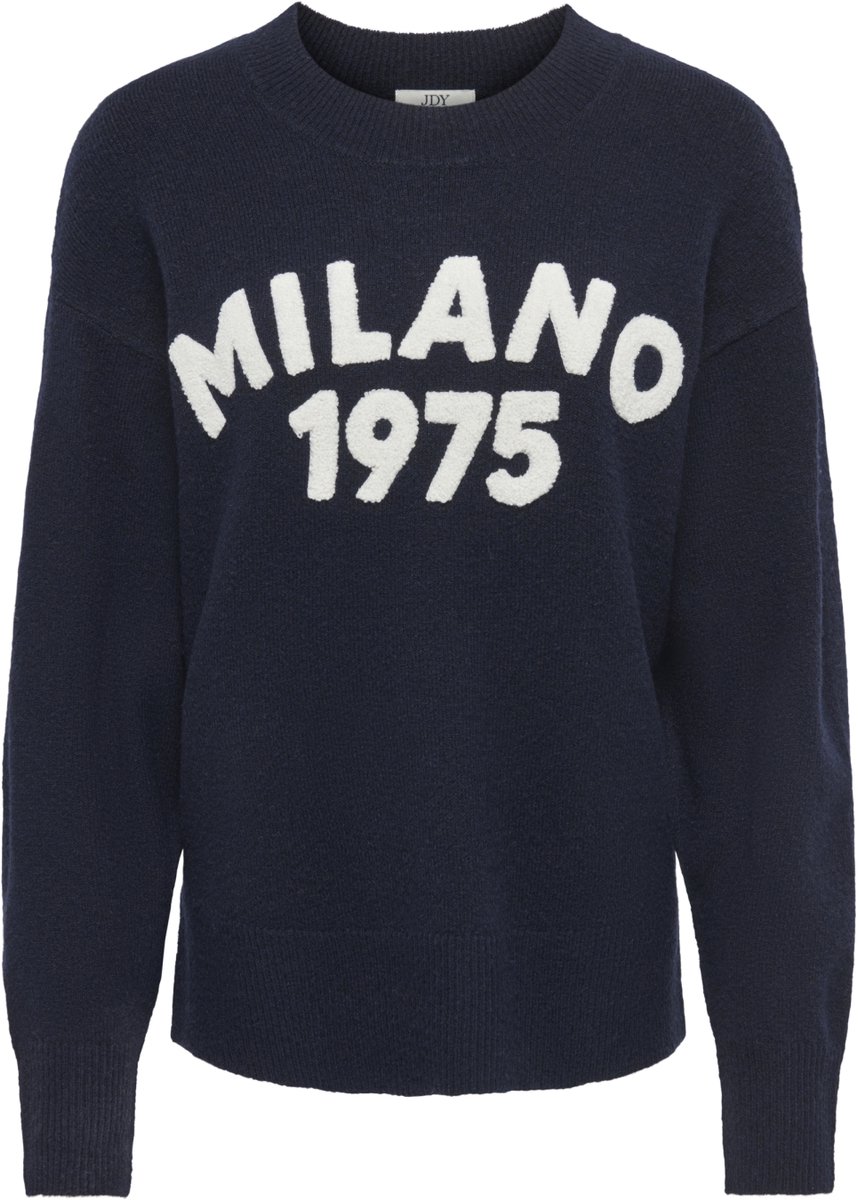 Jacqueline de Yong Trui Jdyciao L/s O-neck Pullover Knt 15376534 Sky Captain/w.cloud D Dames Maat - XS