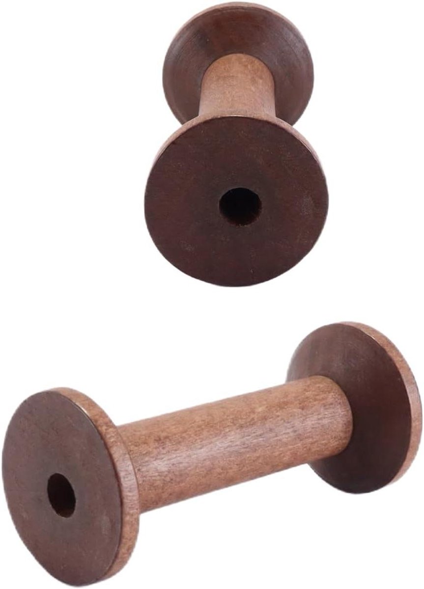 Houten Klosen - Borduurgaren Klus - Draad Organiseren - Gladde Afwerking - 75 cm - Houtkleur