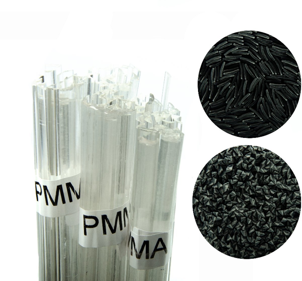 Rosfix Kunststoflasdraad 42 cm - PMMA Transparant 100 g - Mix 8 mm Strip 3,5 mm Driehoek