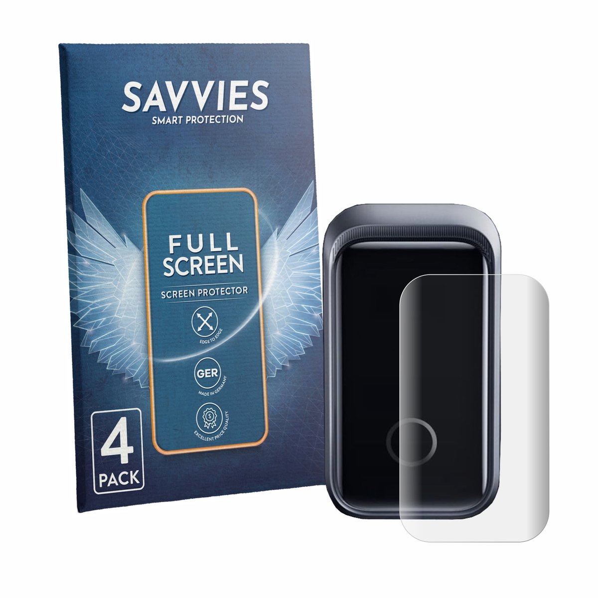Savvies - Screenprotector voor Anker Prime A2687 160W - Folie Beschermfolie transparant volledig dekking 4 Stuks