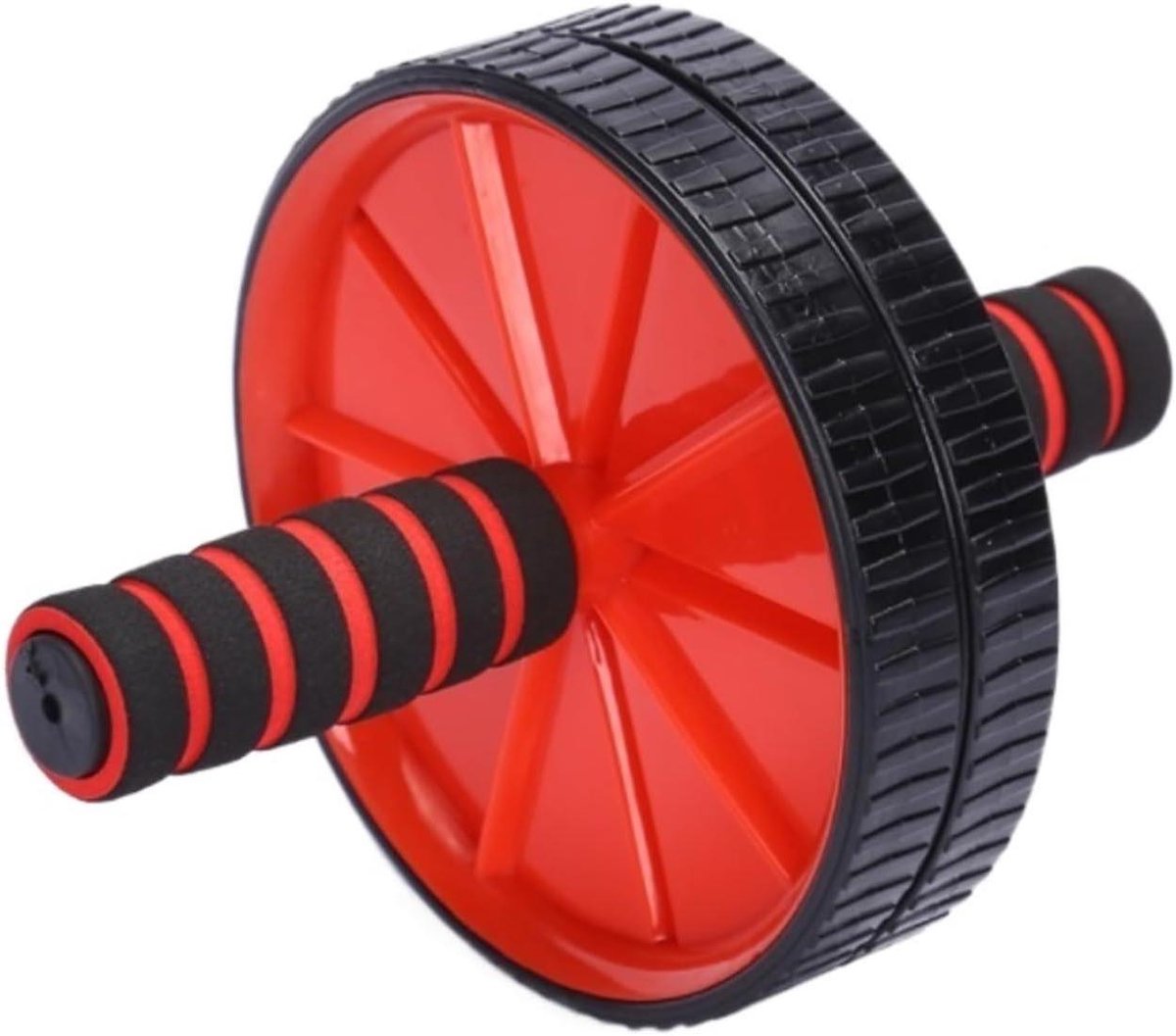 Buikwiel Core Trainer - Ab Roller Wiel - Core Training - Bredere Wielen - 18CM Diameter - Geel
