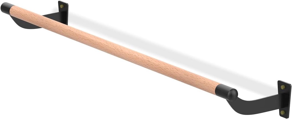 Ballet Barre - Dansstang Thuis - Dans Training - Stevige Wandmontage - 1.3 Meter - Houtkleur