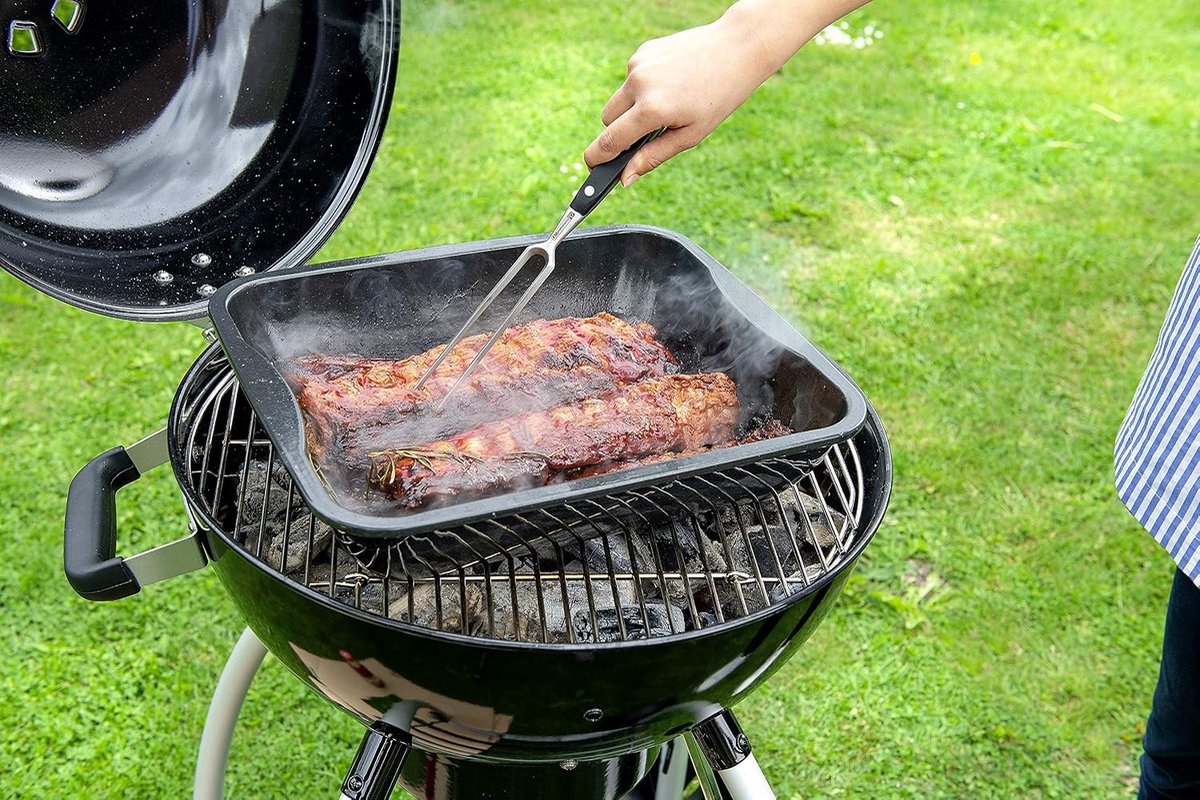 Vleesvork - Zilver - 30 x 2,5 cm - Roestvrij Stalen Trancheervork - Voor Grillen en Serveren