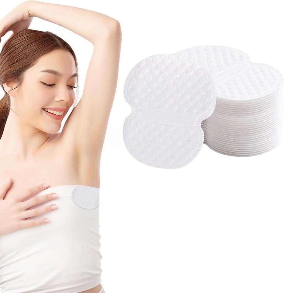 Okselpads - Zweetpads - Zweetabsorptie - Huidvriendelijk materiaal - 120 stuks - Wit