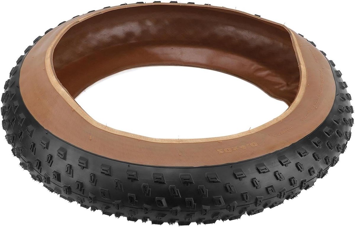 Fietsband Vouwfietsband - Banden Vervanging - Soepel Rijden - Superieure Lekbestendigheid - 20x4 inch - Zwart geel