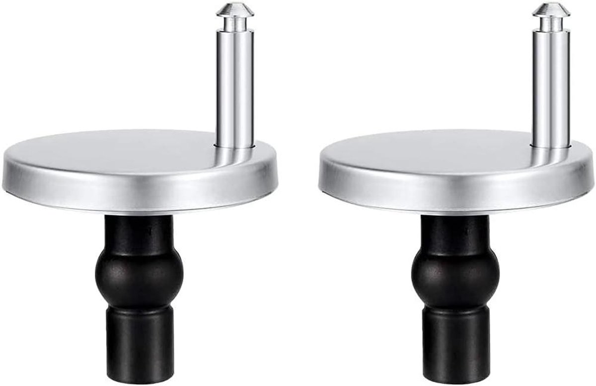 Toiletbril Scharnieren - Bevestigingsset Toilet - Toilet Reparatie - Universele Pasvorm - 2 Paar - Zwart