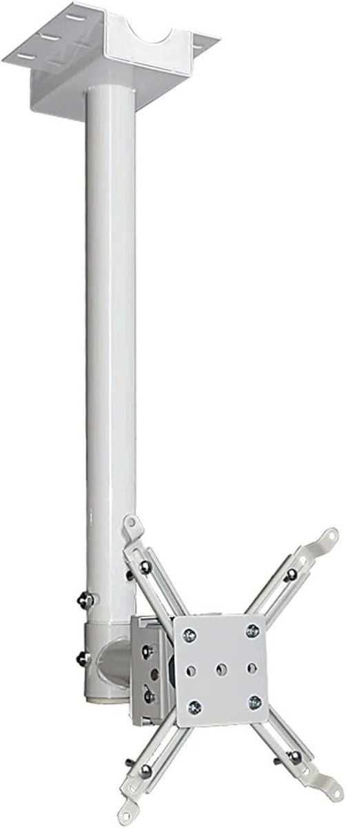 Projector Beugel - Projectorhouder Muurbevestiging - Presentaties Kantoor - Intrekbare Standaard - 165 cm - Zwart