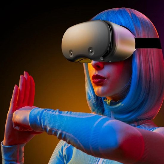 3D VR headset voor smartphones van 5 tot 7 inch, met anti-blauw licht lenzen en oogbescherming — afbeelding 3