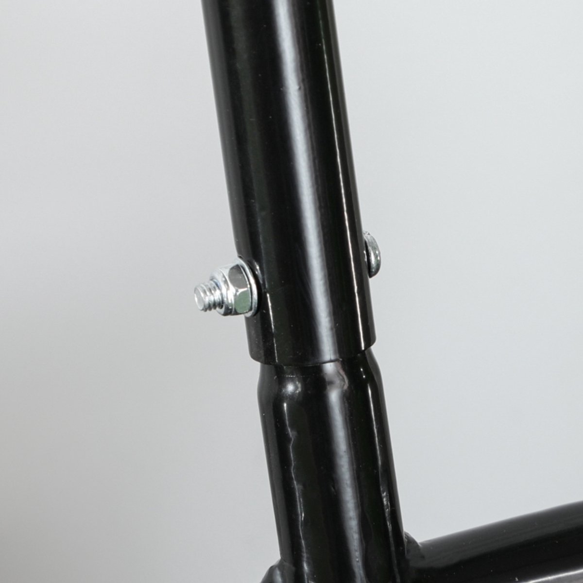 COVREO Gazonwals 58x32,5x113 cm zwart staal, met U-grip en 50 cm werkbreedte