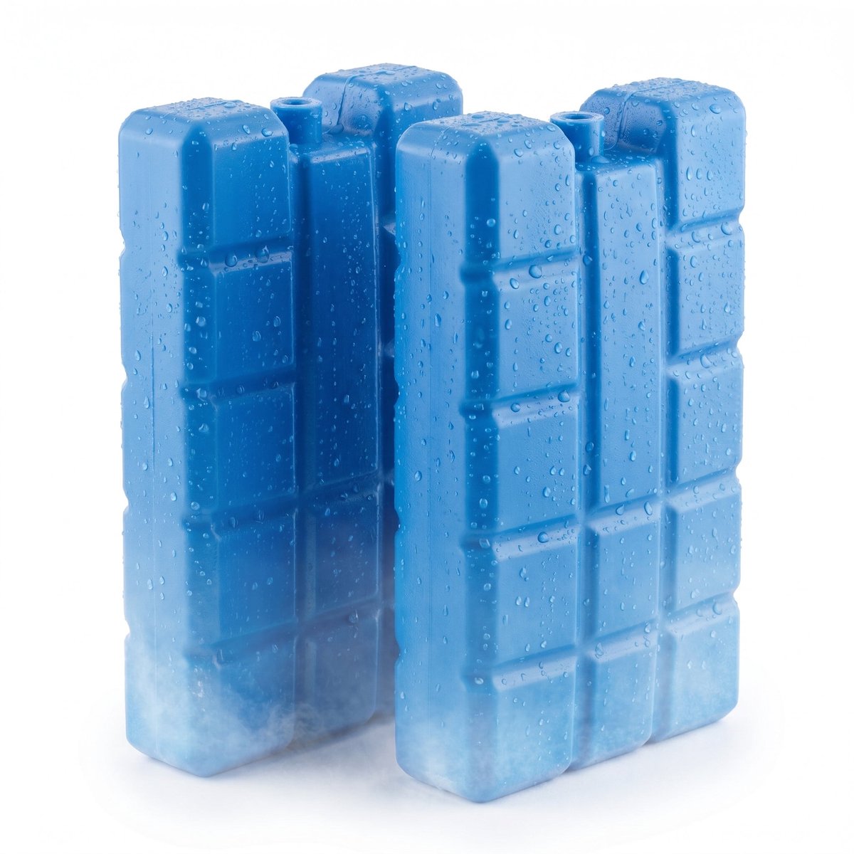Cheqo® Koelelementen Set van 2 - Koelblokken - Koelelementen voor Koelbox - Koelelementen voor Koeltas - Vriesblokken - IJsblokken - Koelbox Elementen - voor Picknicktas - voor Lunchbox - voor Camping - Blauw - voor de Vriezer