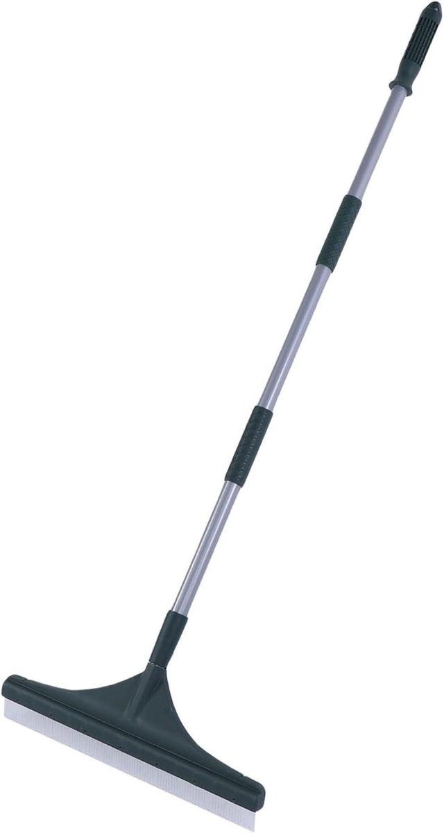 Kunstgras Hark - Gazonbezem Tapijtbezem - Buiten Reinigen - Verstelbare Werkbreedte - 123 cm - Zilver