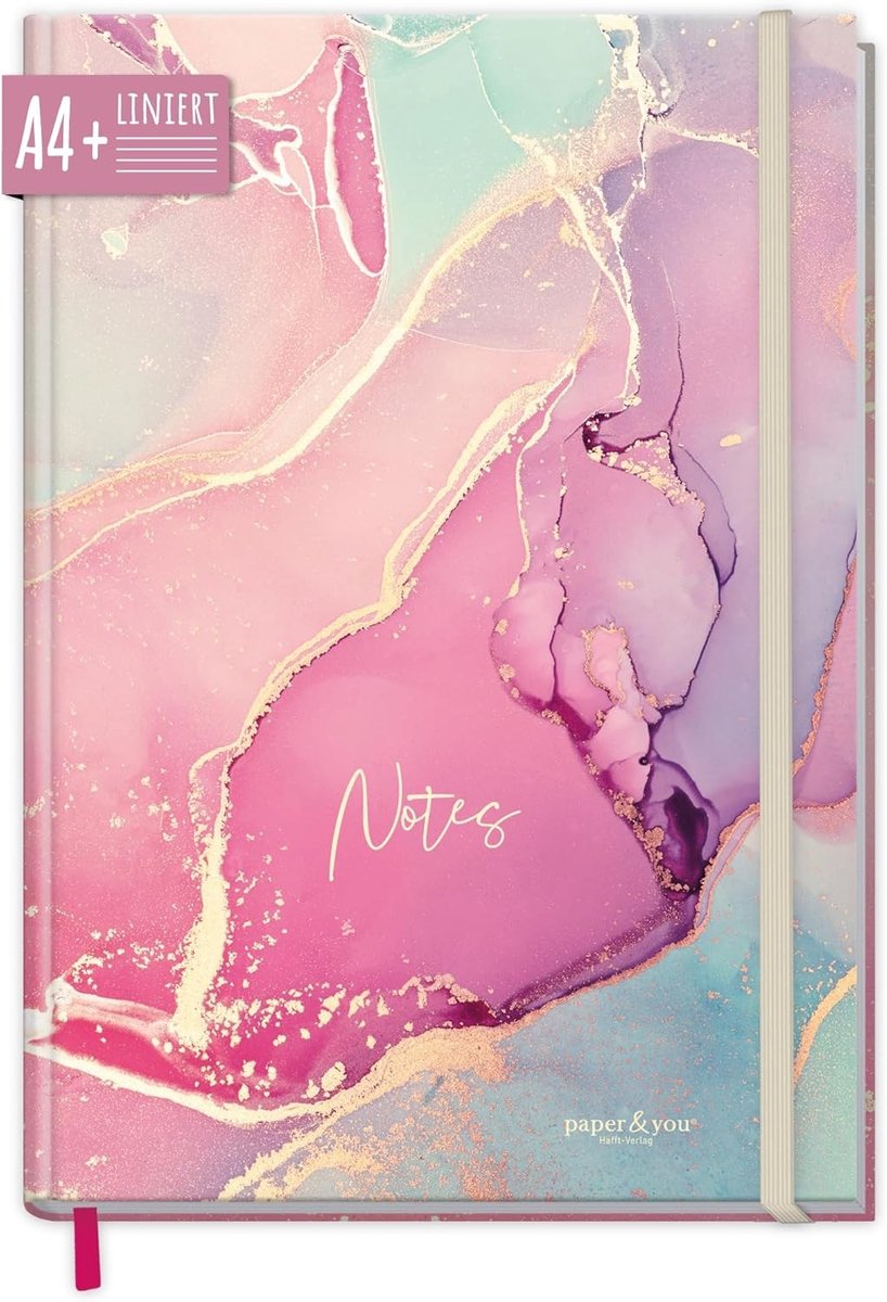 Digitaal notitieboek - Silky Pink - A4+ - Gelijnd 156 pagina's 100 g/m² FSC Papier - Voor Notities en Dagboek