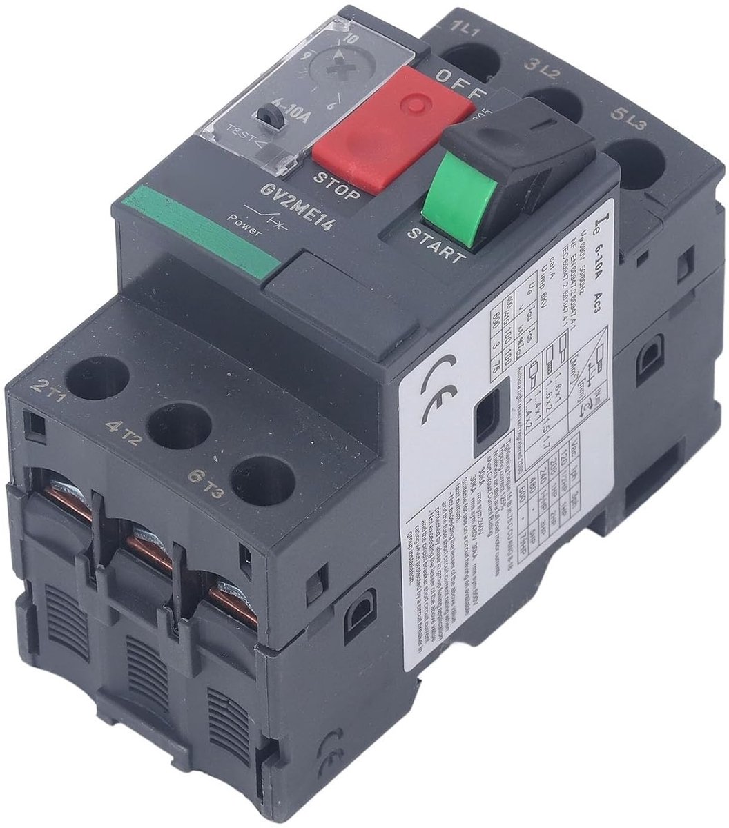 Thermisch Magnetische Circuitonderbreker met Railmontage voor Motorbescherming en Toepassingen tot 10A