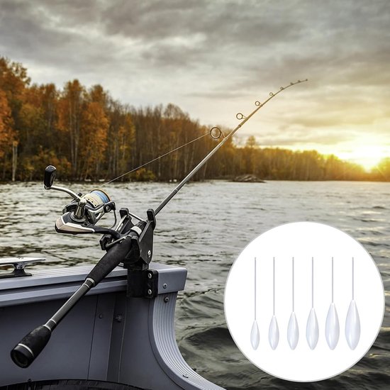 Forel Vis Set - Vis Accessoires - Forel Vissen - Meerdere Gewichten - 6 stuks - Wit — afbeelding 2