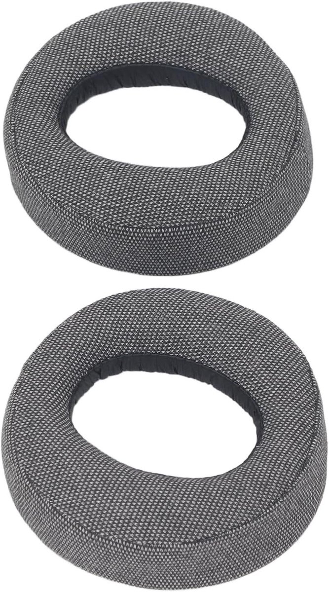 Oorkussens Headset - Kussens Vervangen - Langdurig Comfort - Traagschuim - 18 x 15 x 3 cm - Grijs