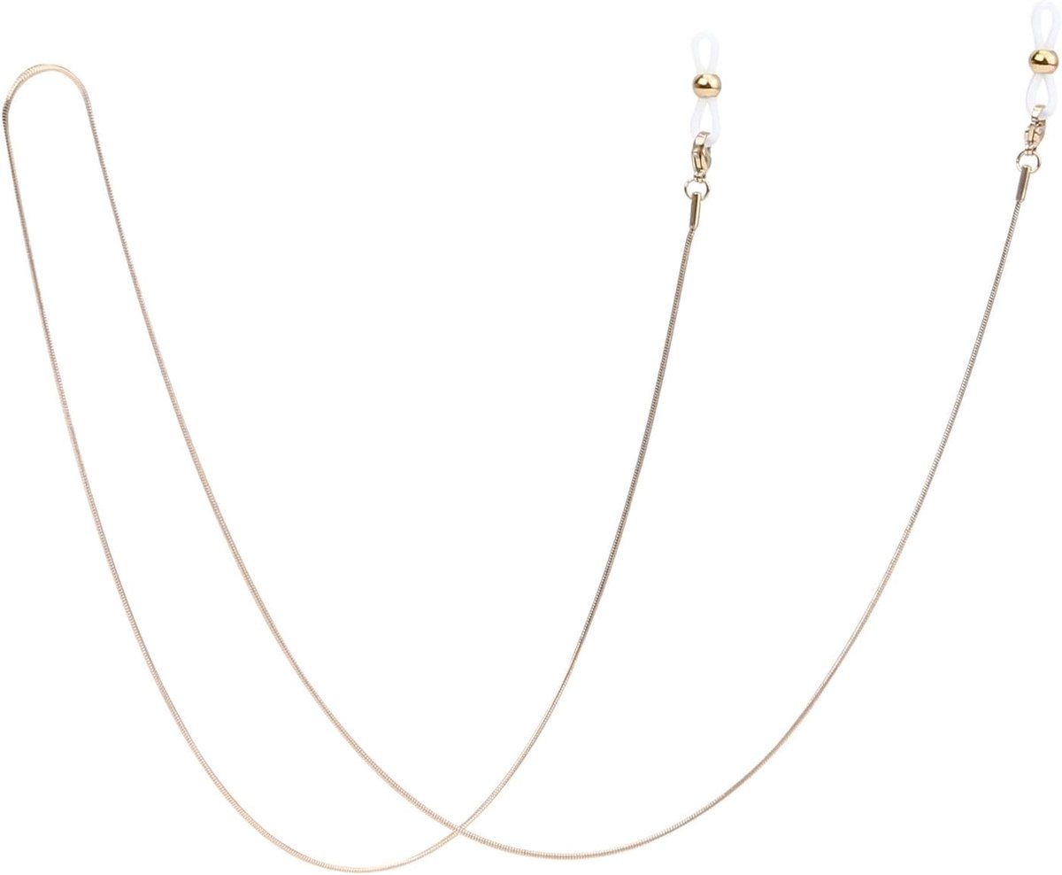 Thijox - Hoogwaardige roestvrijstalen brillenketting voor zonnebrillen, leesbrillen en bijziende brillen - Slank en delicaat design voor dagelijks geb
