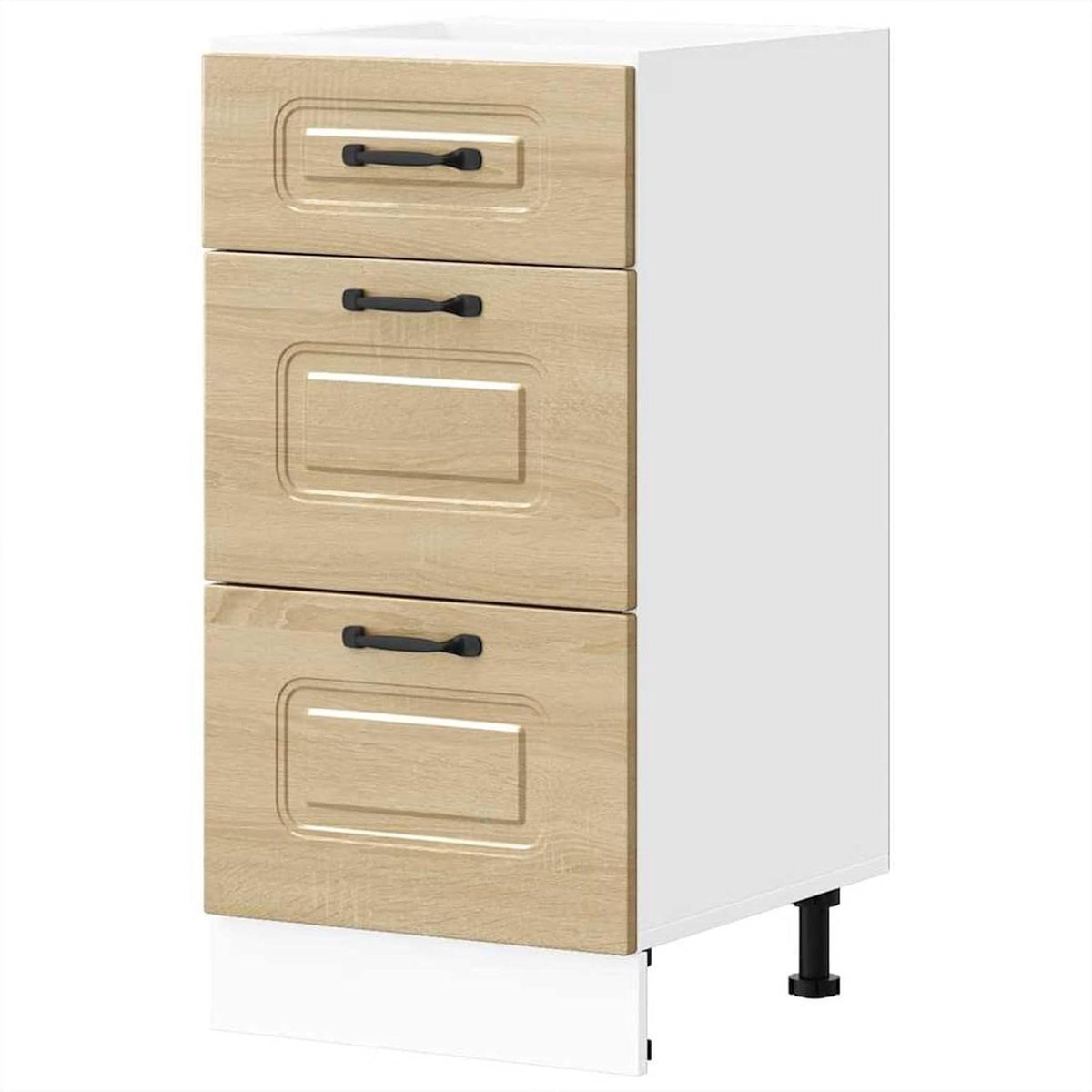 Keukenonderkast - Keukenkast Wandkast - Keuken Organiseren - Hoogglans Afwerking - 40 x 46 x 81.5 cm - Wit
