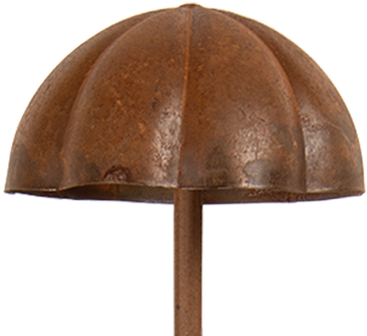 Clayre & Eef Tuinsteker Paddenstoel Bruin Metaal Herfst decoratie