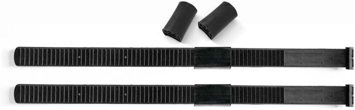 Spanbanden set - Bevestigingsbanden - Fietsdrager Stabiliseren - Staalversterkt TPU - 60 cm - Zwart